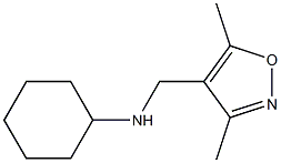 N-[(3,5-dimethyl-1,2-oxazol-4-yl)methyl]cyclohexanamine 구조식 이미지