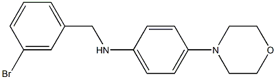 N-[(3-bromophenyl)methyl]-4-(morpholin-4-yl)aniline 구조식 이미지