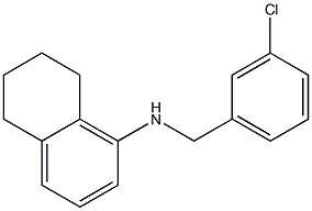 N-[(3-chlorophenyl)methyl]-5,6,7,8-tetrahydronaphthalen-1-amine Structure