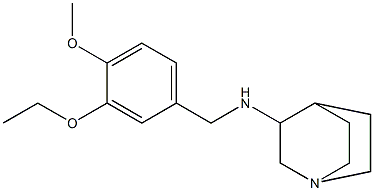 N-[(3-ethoxy-4-methoxyphenyl)methyl]-1-azabicyclo[2.2.2]octan-3-amine 구조식 이미지