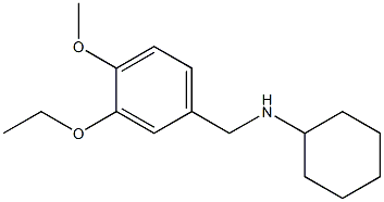 N-[(3-ethoxy-4-methoxyphenyl)methyl]cyclohexanamine Structure