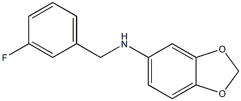 N-[(3-fluorophenyl)methyl]-2H-1,3-benzodioxol-5-amine Structure