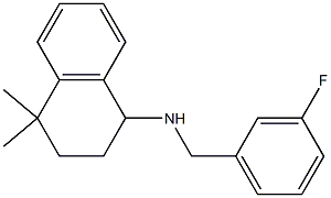 N-[(3-fluorophenyl)methyl]-4,4-dimethyl-1,2,3,4-tetrahydronaphthalen-1-amine 구조식 이미지