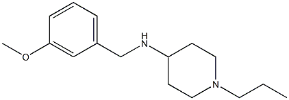 N-[(3-methoxyphenyl)methyl]-1-propylpiperidin-4-amine Structure