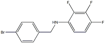 N-[(4-bromophenyl)methyl]-2,3,4-trifluoroaniline 구조식 이미지