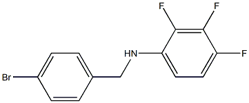 N-[(4-bromophenyl)methyl]-2,3,4-trifluoroaniline Structure