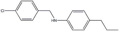 N-[(4-chlorophenyl)methyl]-4-propylaniline 구조식 이미지