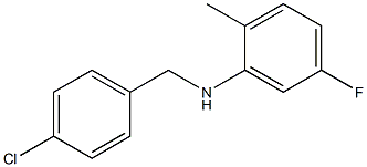 N-[(4-chlorophenyl)methyl]-5-fluoro-2-methylaniline 구조식 이미지