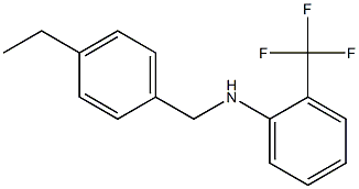 N-[(4-ethylphenyl)methyl]-2-(trifluoromethyl)aniline Structure