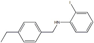 N-[(4-ethylphenyl)methyl]-2-iodoaniline 구조식 이미지