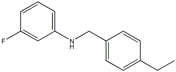 N-[(4-ethylphenyl)methyl]-3-fluoroaniline 구조식 이미지