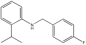 N-[(4-fluorophenyl)methyl]-2-(propan-2-yl)aniline 구조식 이미지