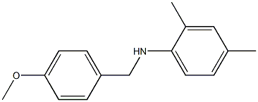 N-[(4-methoxyphenyl)methyl]-2,4-dimethylaniline Structure