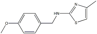 N-[(4-methoxyphenyl)methyl]-4-methyl-1,3-thiazol-2-amine Structure