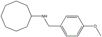 N-[(4-methoxyphenyl)methyl]cyclooctanamine 구조식 이미지