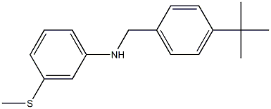 N-[(4-tert-butylphenyl)methyl]-3-(methylsulfanyl)aniline Structure