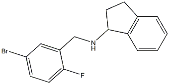 N-[(5-bromo-2-fluorophenyl)methyl]-2,3-dihydro-1H-inden-1-amine 구조식 이미지