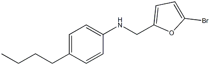 N-[(5-bromofuran-2-yl)methyl]-4-butylaniline Structure