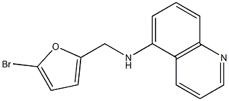 N-[(5-bromofuran-2-yl)methyl]quinolin-5-amine Structure