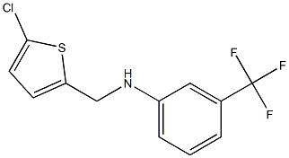 N-[(5-chlorothiophen-2-yl)methyl]-3-(trifluoromethyl)aniline 구조식 이미지