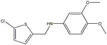 N-[(5-chlorothiophen-2-yl)methyl]-3,4-dimethoxyaniline 구조식 이미지