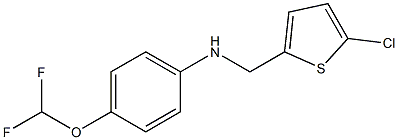 N-[(5-chlorothiophen-2-yl)methyl]-4-(difluoromethoxy)aniline 구조식 이미지