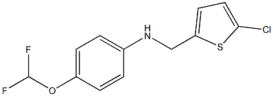 N-[(5-chlorothiophen-2-yl)methyl]-4-(difluoromethoxy)aniline Structure