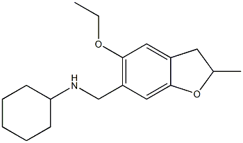 N-[(5-ethoxy-2-methyl-2,3-dihydro-1-benzofuran-6-yl)methyl]cyclohexanamine 구조식 이미지