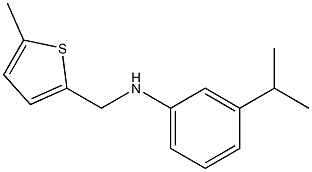 N-[(5-methylthiophen-2-yl)methyl]-3-(propan-2-yl)aniline Structure