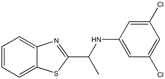 N-[1-(1,3-benzothiazol-2-yl)ethyl]-3,5-dichloroaniline Structure