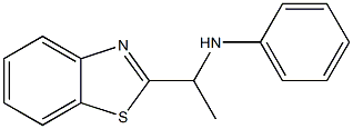 N-[1-(1,3-benzothiazol-2-yl)ethyl]aniline 구조식 이미지