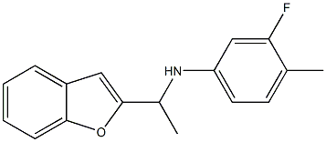 N-[1-(1-benzofuran-2-yl)ethyl]-3-fluoro-4-methylaniline 구조식 이미지