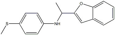 N-[1-(1-benzofuran-2-yl)ethyl]-4-(methylsulfanyl)aniline 구조식 이미지