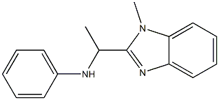 N-[1-(1-methyl-1H-1,3-benzodiazol-2-yl)ethyl]aniline Structure