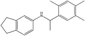 N-[1-(2,4,5-trimethylphenyl)ethyl]-2,3-dihydro-1H-inden-5-amine 구조식 이미지