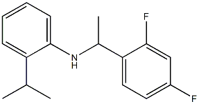 N-[1-(2,4-difluorophenyl)ethyl]-2-(propan-2-yl)aniline Structure