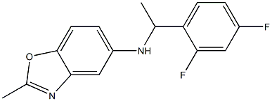 N-[1-(2,4-difluorophenyl)ethyl]-2-methyl-1,3-benzoxazol-5-amine 구조식 이미지