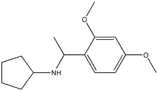 N-[1-(2,4-dimethoxyphenyl)ethyl]cyclopentanamine Structure