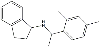 N-[1-(2,4-dimethylphenyl)ethyl]-2,3-dihydro-1H-inden-1-amine 구조식 이미지