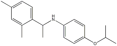 N-[1-(2,4-dimethylphenyl)ethyl]-4-(propan-2-yloxy)aniline 구조식 이미지