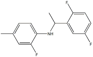 N-[1-(2,5-difluorophenyl)ethyl]-2-fluoro-4-methylaniline 구조식 이미지