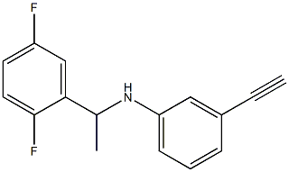 N-[1-(2,5-difluorophenyl)ethyl]-3-ethynylaniline Structure