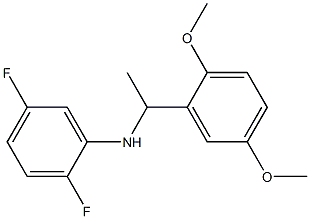 N-[1-(2,5-dimethoxyphenyl)ethyl]-2,5-difluoroaniline 구조식 이미지