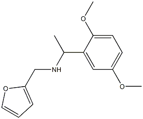 N-[1-(2,5-dimethoxyphenyl)ethyl]-N-(2-furylmethyl)amine 구조식 이미지