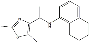 N-[1-(2,5-dimethyl-1,3-thiazol-4-yl)ethyl]-5,6,7,8-tetrahydronaphthalen-1-amine 구조식 이미지