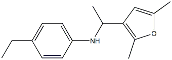 N-[1-(2,5-dimethylfuran-3-yl)ethyl]-4-ethylaniline 구조식 이미지