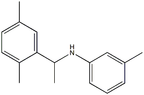 N-[1-(2,5-dimethylphenyl)ethyl]-3-methylaniline 구조식 이미지