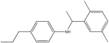 N-[1-(2,5-dimethylphenyl)ethyl]-4-propylaniline 구조식 이미지