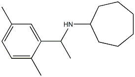 N-[1-(2,5-dimethylphenyl)ethyl]cycloheptanamine Structure