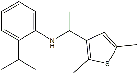 N-[1-(2,5-dimethylthiophen-3-yl)ethyl]-2-(propan-2-yl)aniline Structure